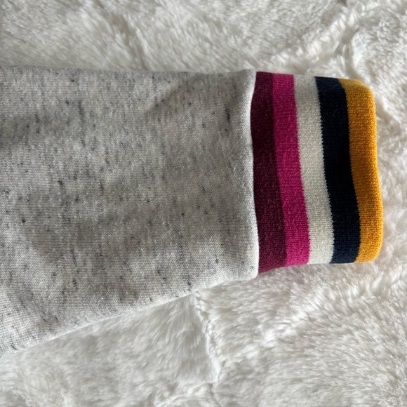 Marine Layer Re-Spun Jenny Retro Rib Sweatshirt Size Large Gray Multi Casual - Picture 5 of 10